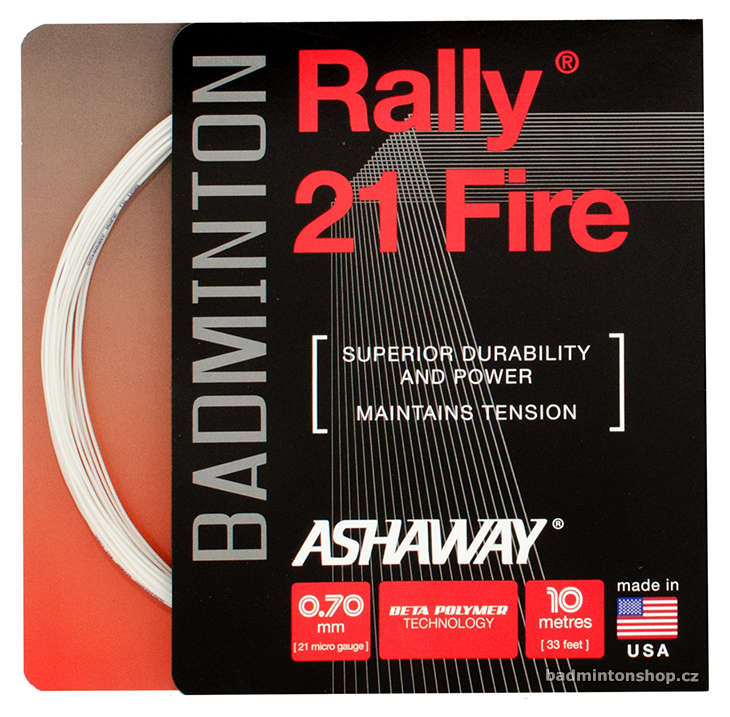 badmintonový výplet ASHAWAY RALLY 21 FIRE (10m)