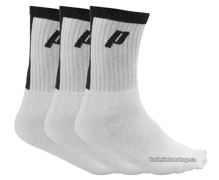 sportovní ponožky PRINCE MENS SPORT SOCKS WHITE/BLACK (3 páry)