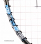 badmintonová raketa KARAKAL M-75 FF BLACK/BLUE