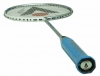 badmintonová raketa KARAKAL M-TEC 75 GEL SILVER/WHITE