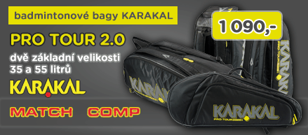 badmintonové tašky nové řady KARAKAL PRO TOUR 2.0